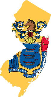 Flag Map Of NJ